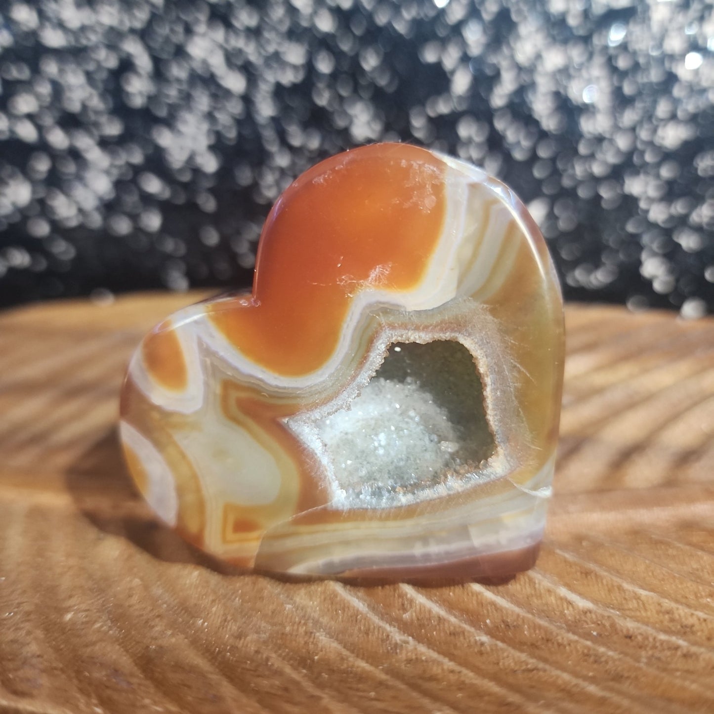 Carnelian Agate Heart - MagicBox Crystals