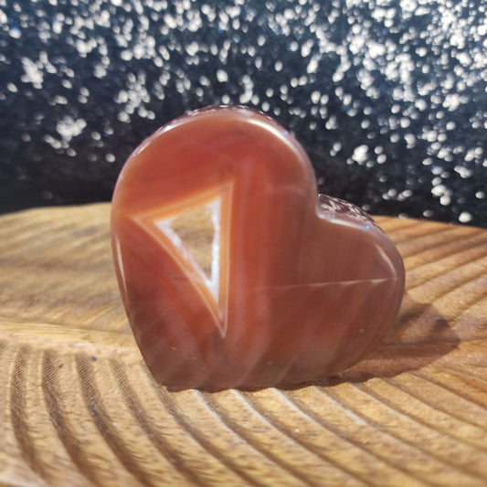 Carnelian Agate Heart - MagicBox Crystals