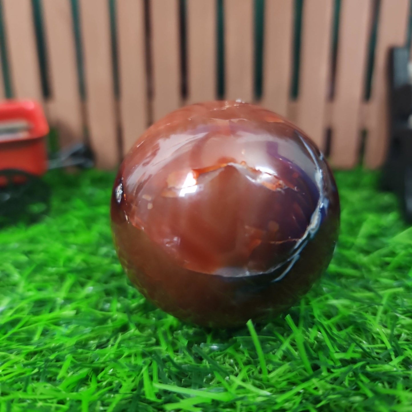 Carnelian Agate Sphere - MagicBox Crystals