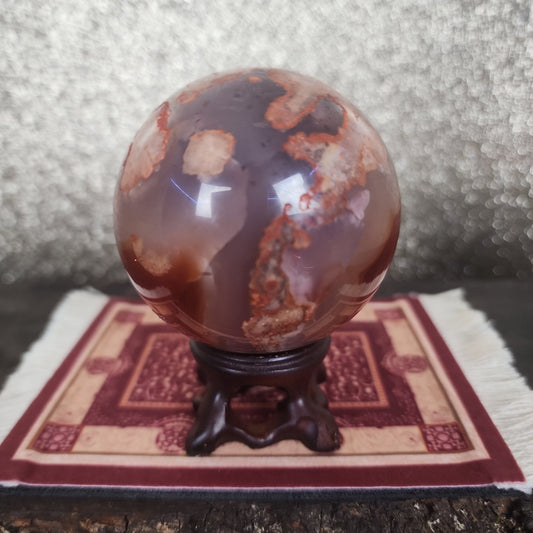 Carnelian Agate Sphere - MagicBox Crystals