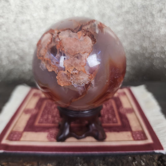 Carnelian Agate Sphere - MagicBox Crystals