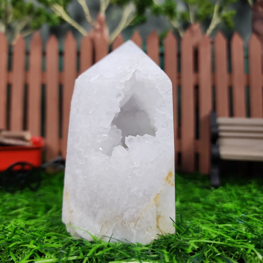 Clear Quartz Druzy House - MagicBox Crystals