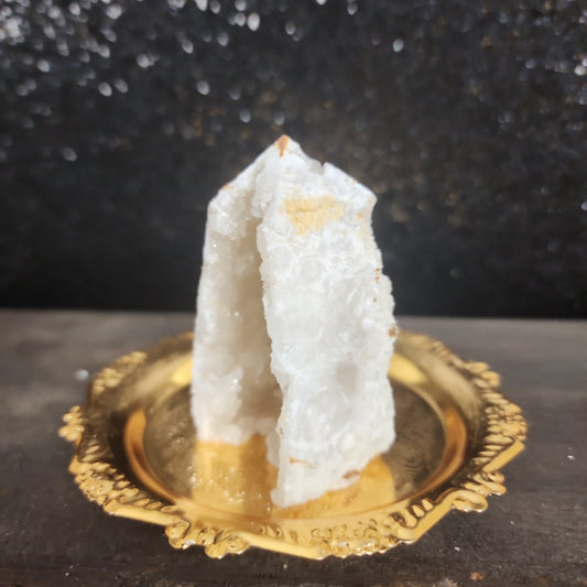 Clear Quartz Druzy House