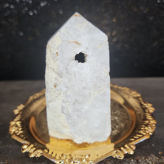 Clear Quartz Druzy House