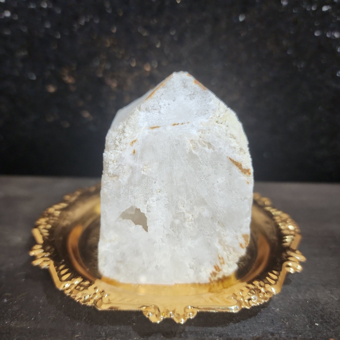 Clear Quartz Druzy House