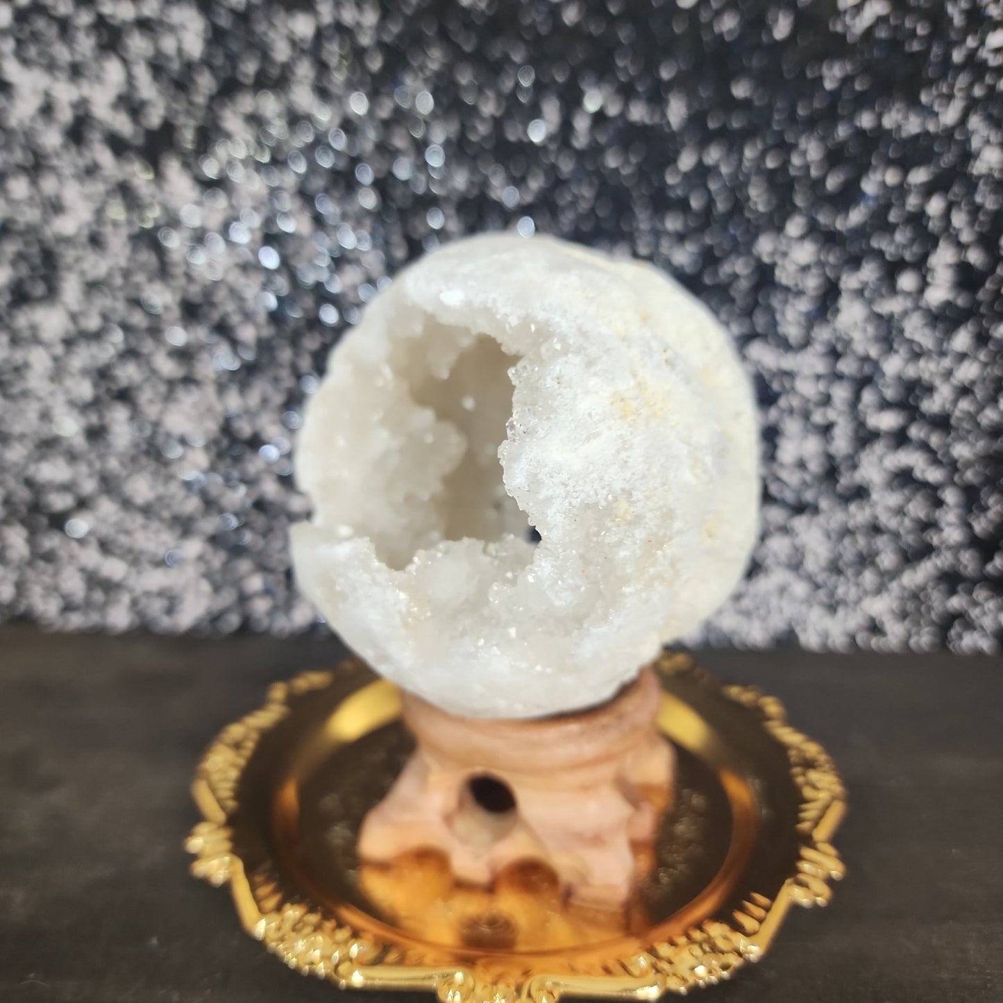 Clear Quartz Druzy Sphere