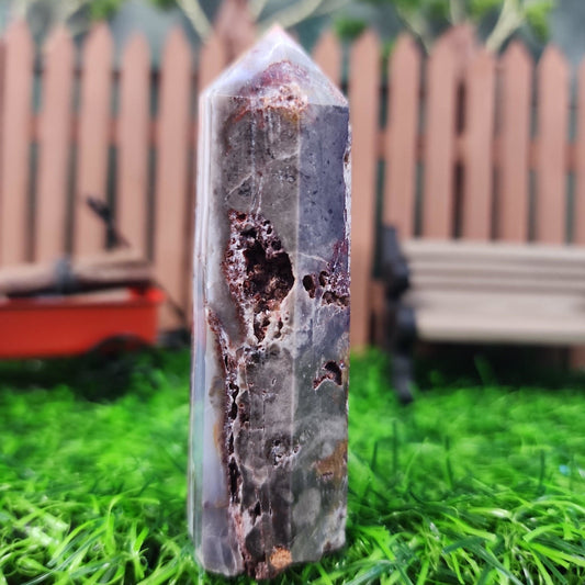 Crazy Lace Agate Tower - MagicBox Crystals