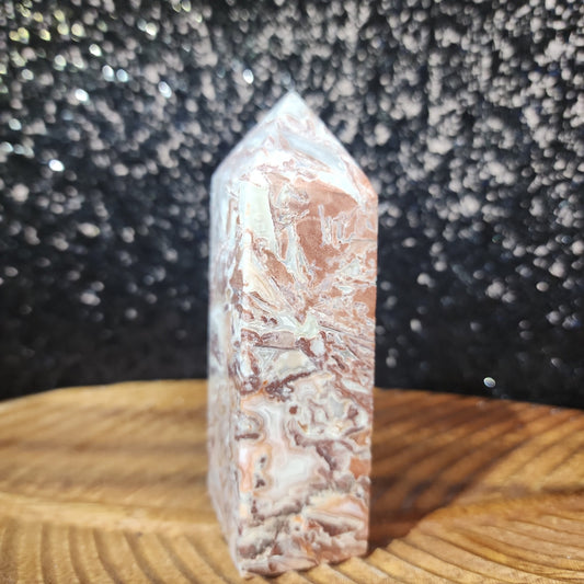 Crazy Lace Agate Tower - MagicBox Crystals