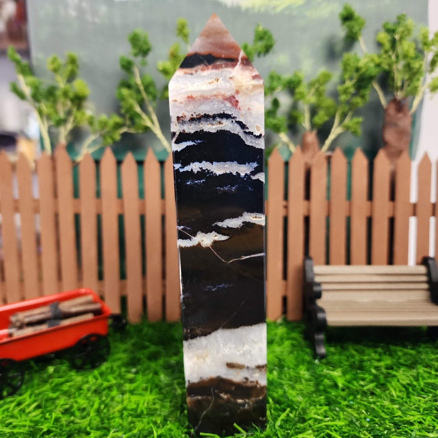 Dendritic Opal Tower - MagicBox Crystals