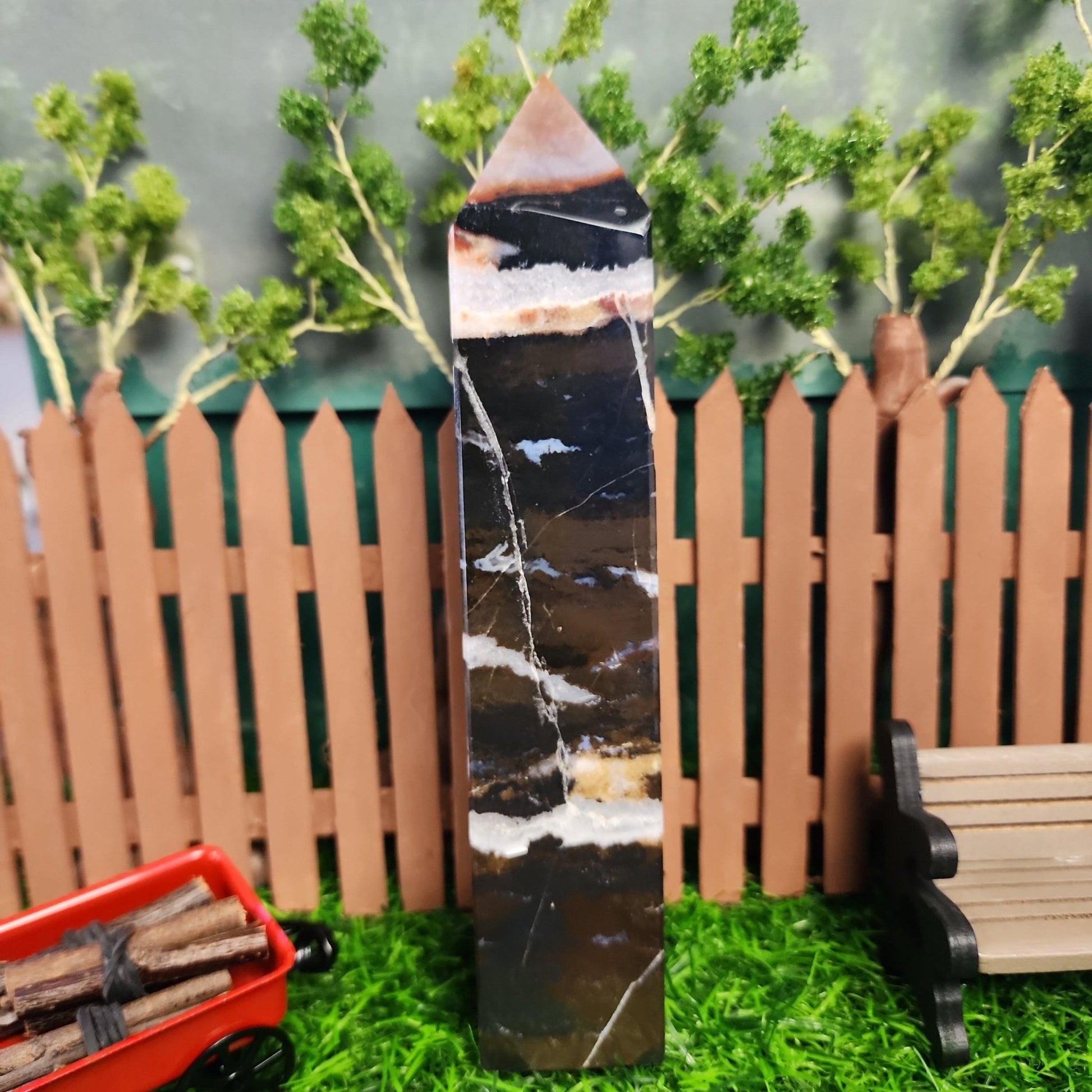 Dendritic Opal Tower - MagicBox Crystals