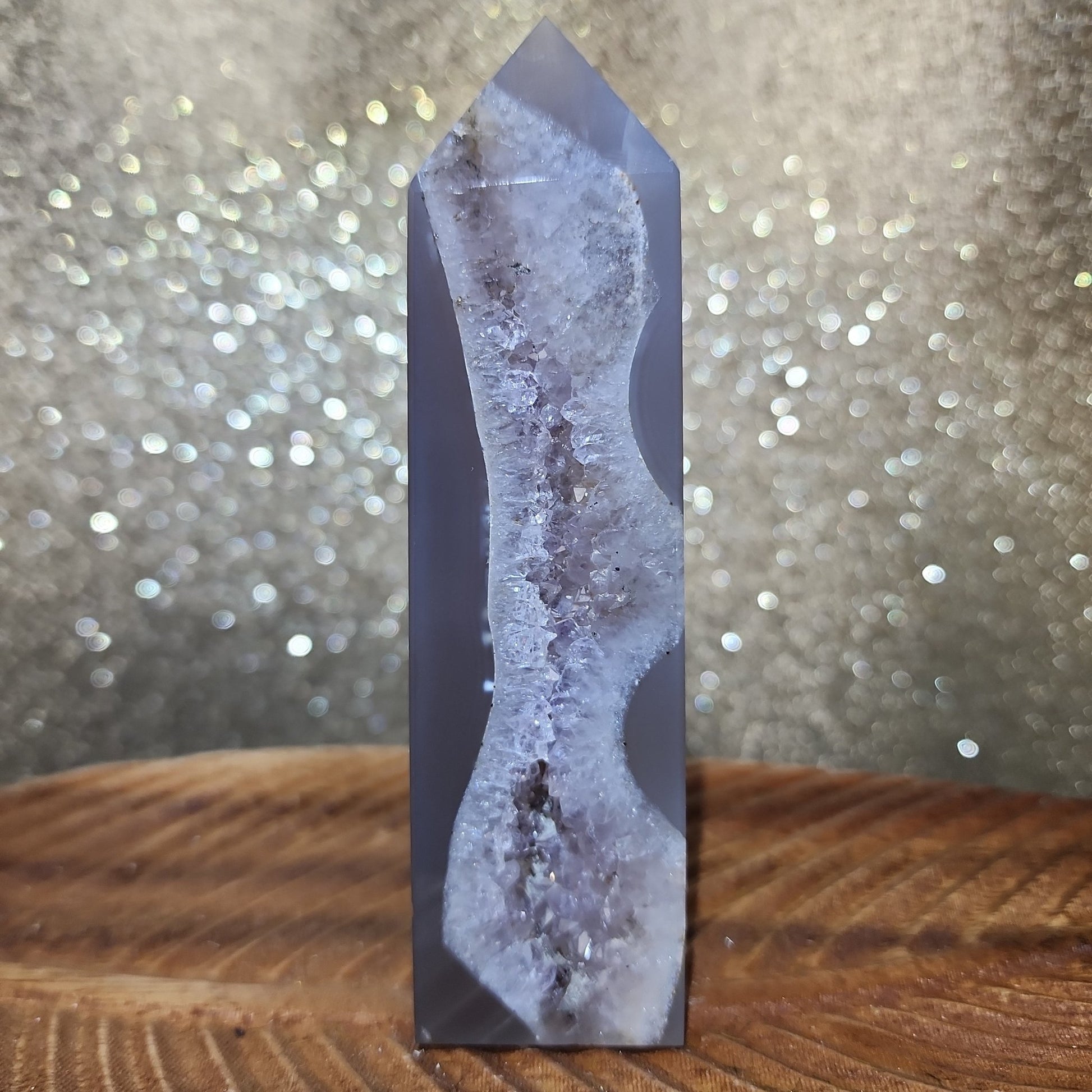 Druzy Agate Tower - MagicBox Crystals