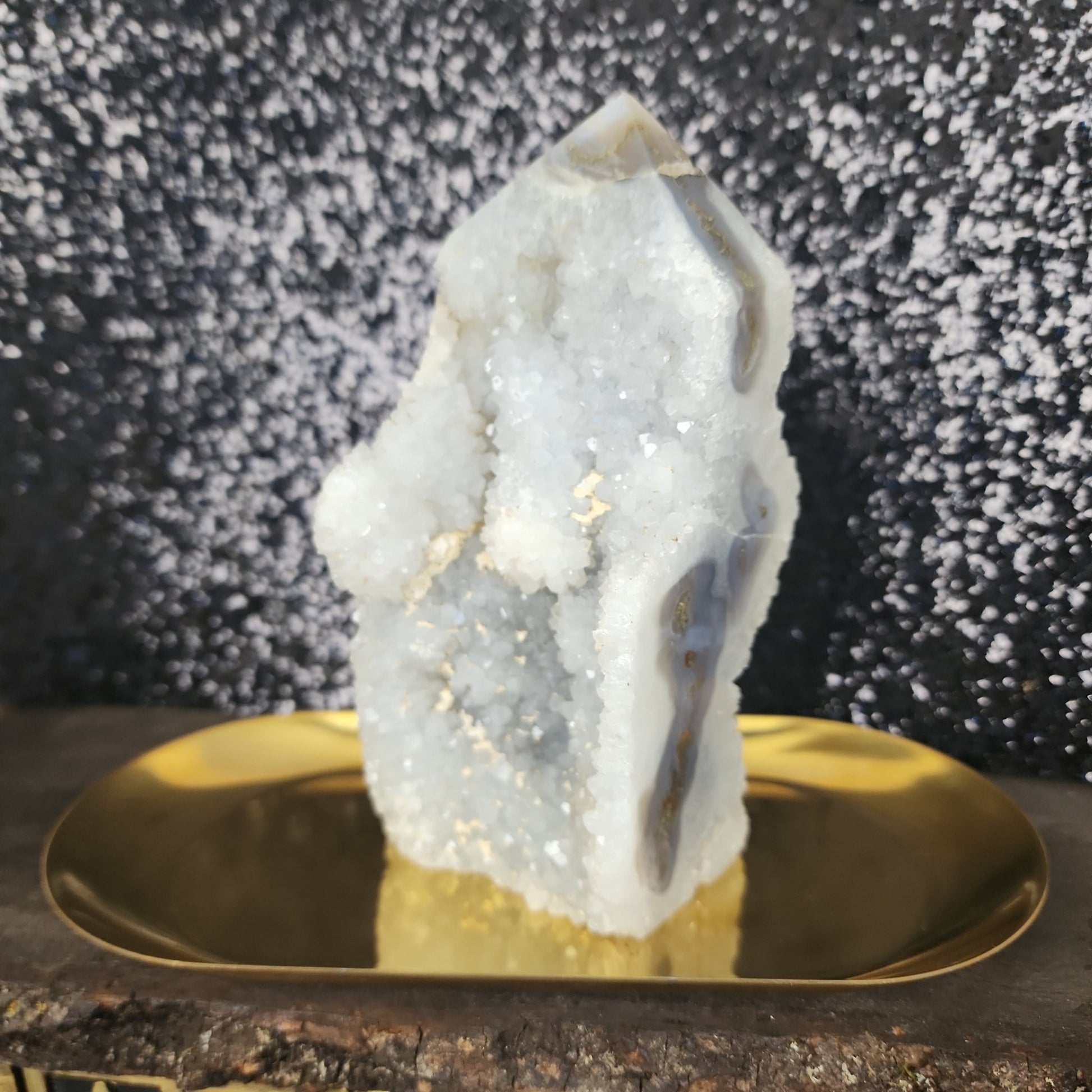 Druzy Agate Tower - MagicBox Crystals