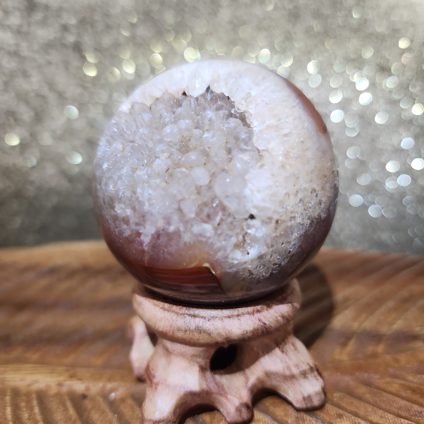 Druzy Sardonix Sphere - MagicBox Crystals