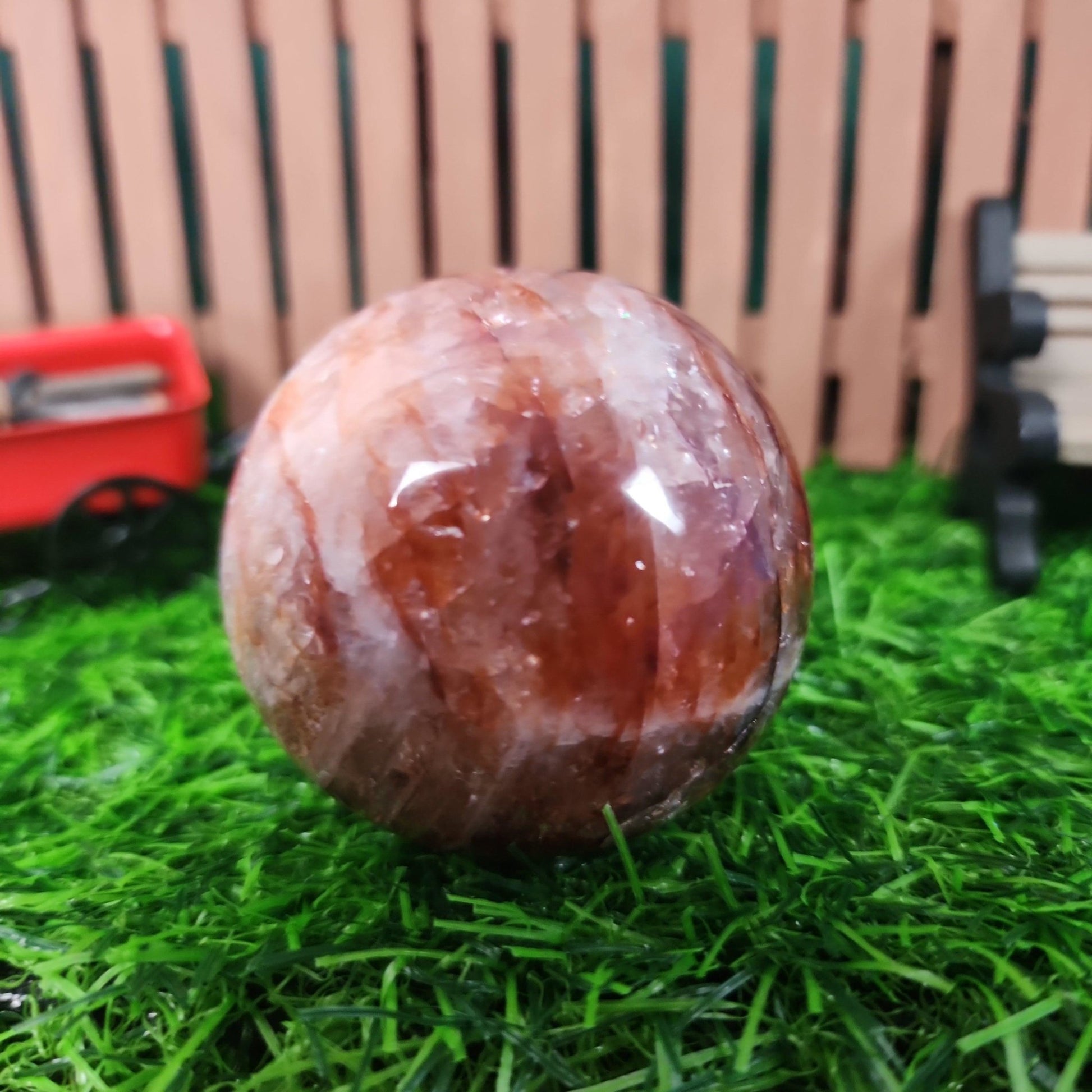 Fire Quartz Sphere - MagicBox Crystals