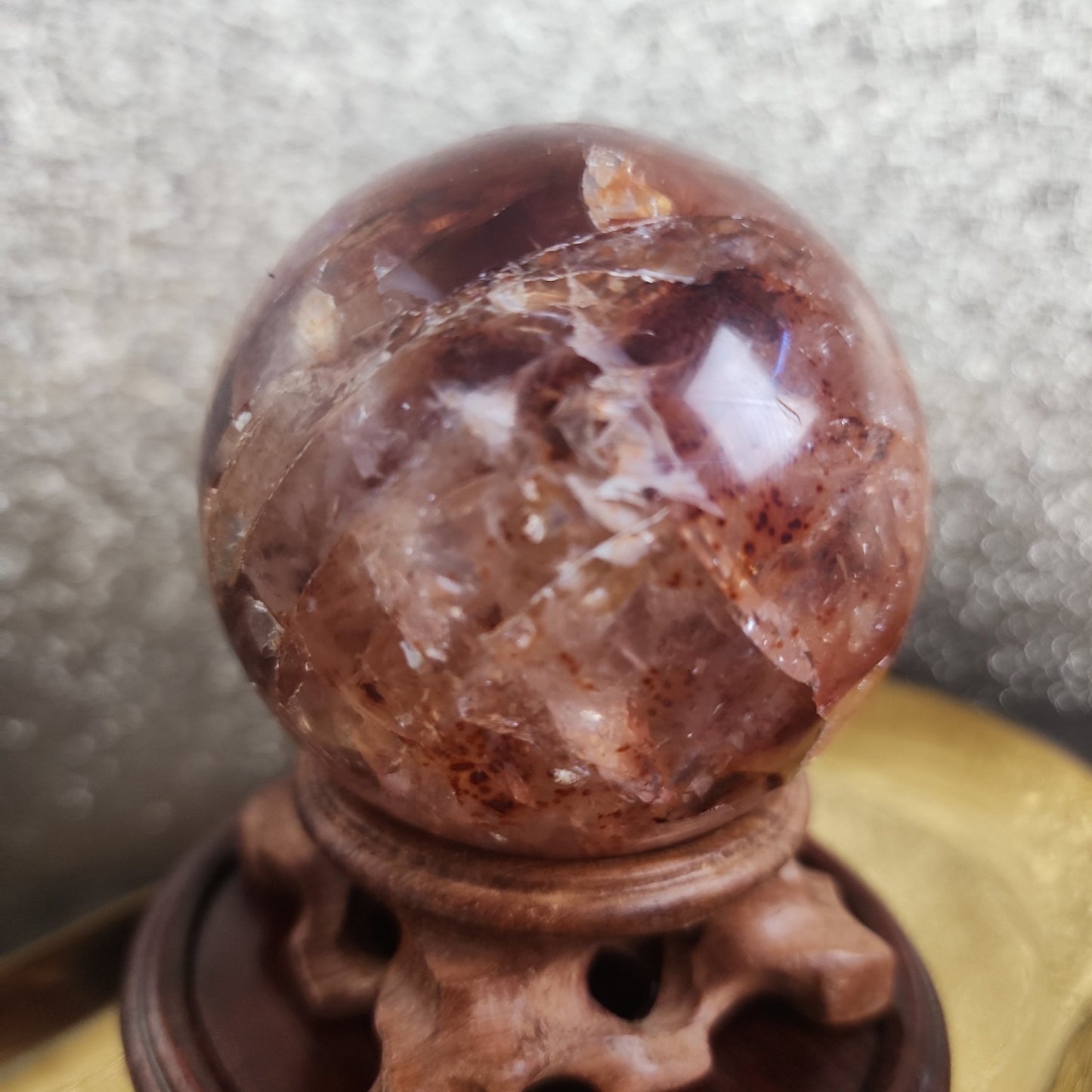 Fire Quartz Sphere - MagicBox Crystals