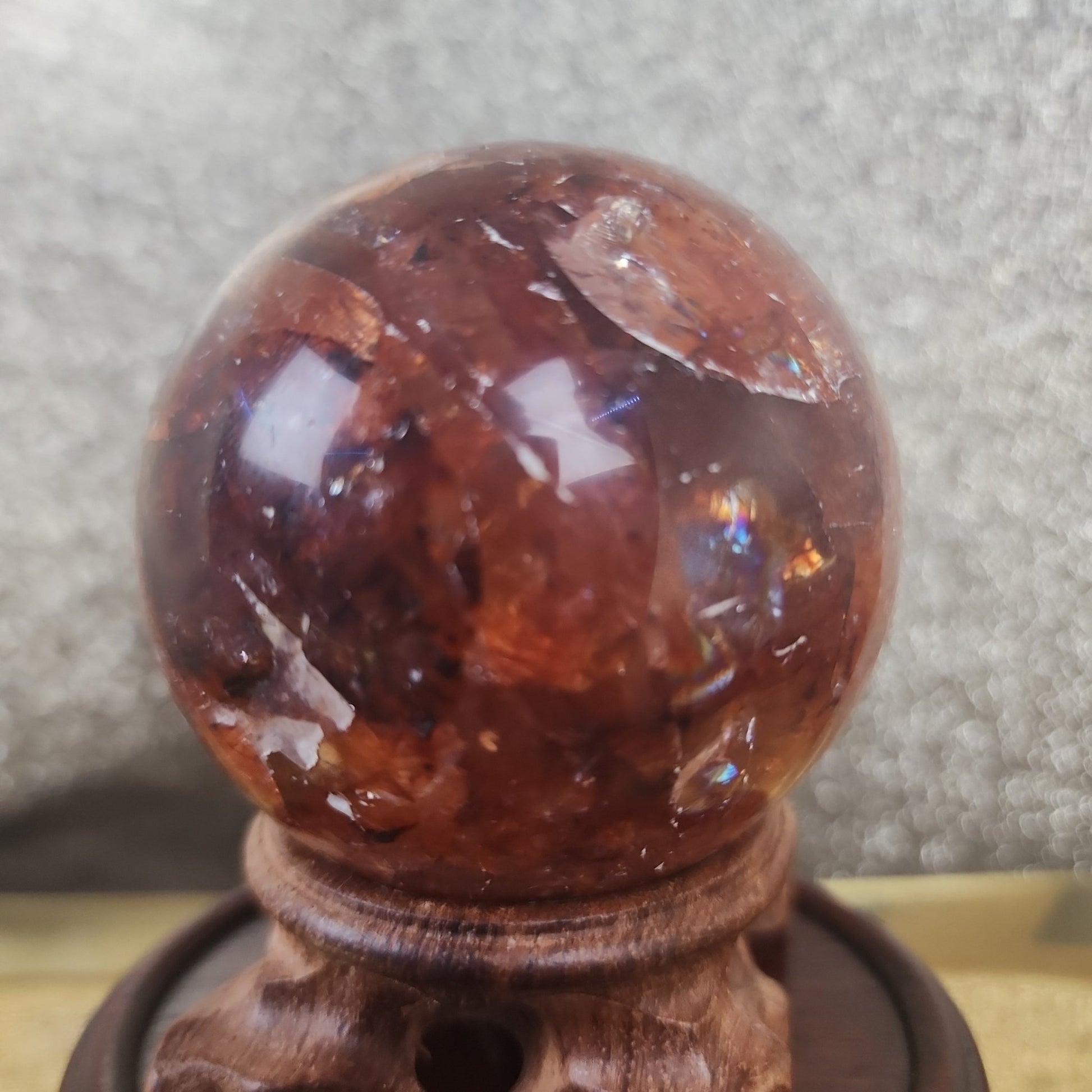 Fire Quartz Sphere - MagicBox Crystals