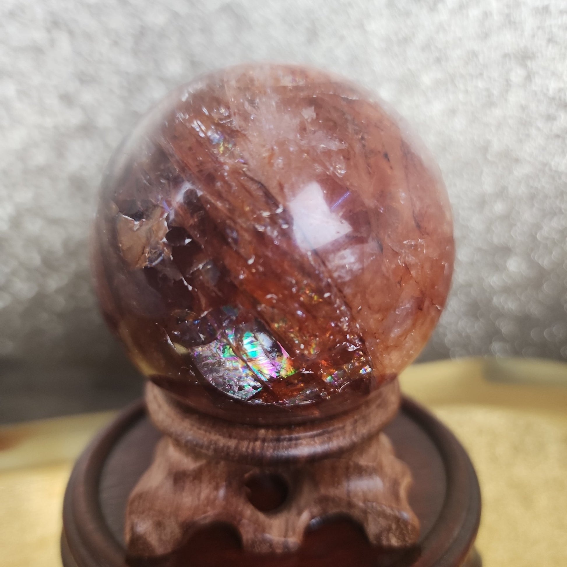 Fire Quartz Sphere - MagicBox Crystals