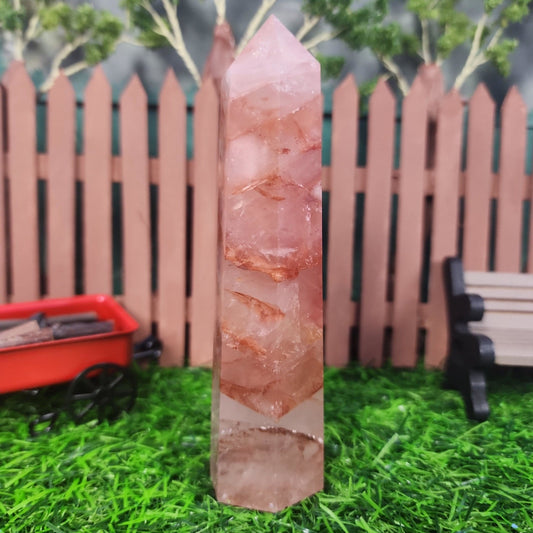 Fire Quartz Tower - MagicBox Crystals