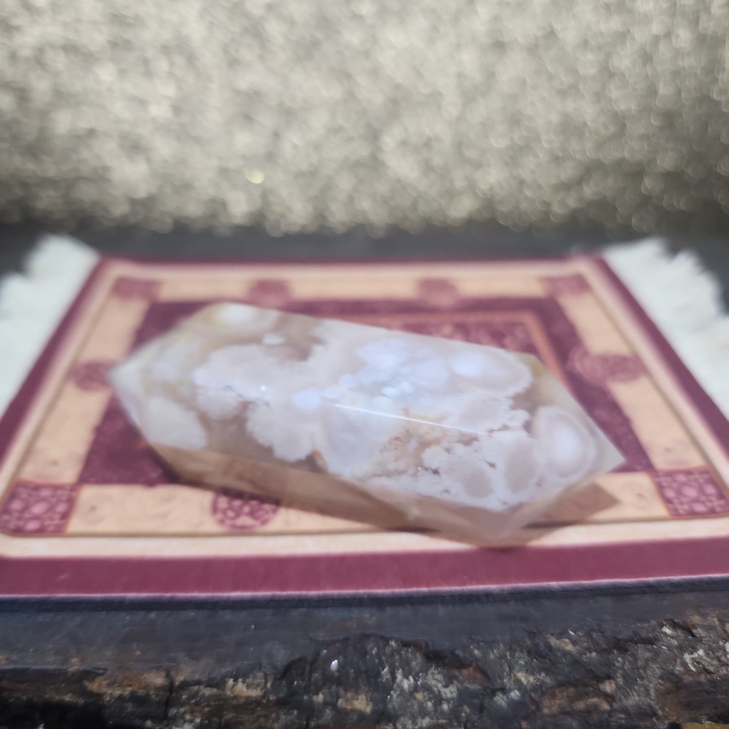 Flower Agate Double Point - MagicBox Crystals