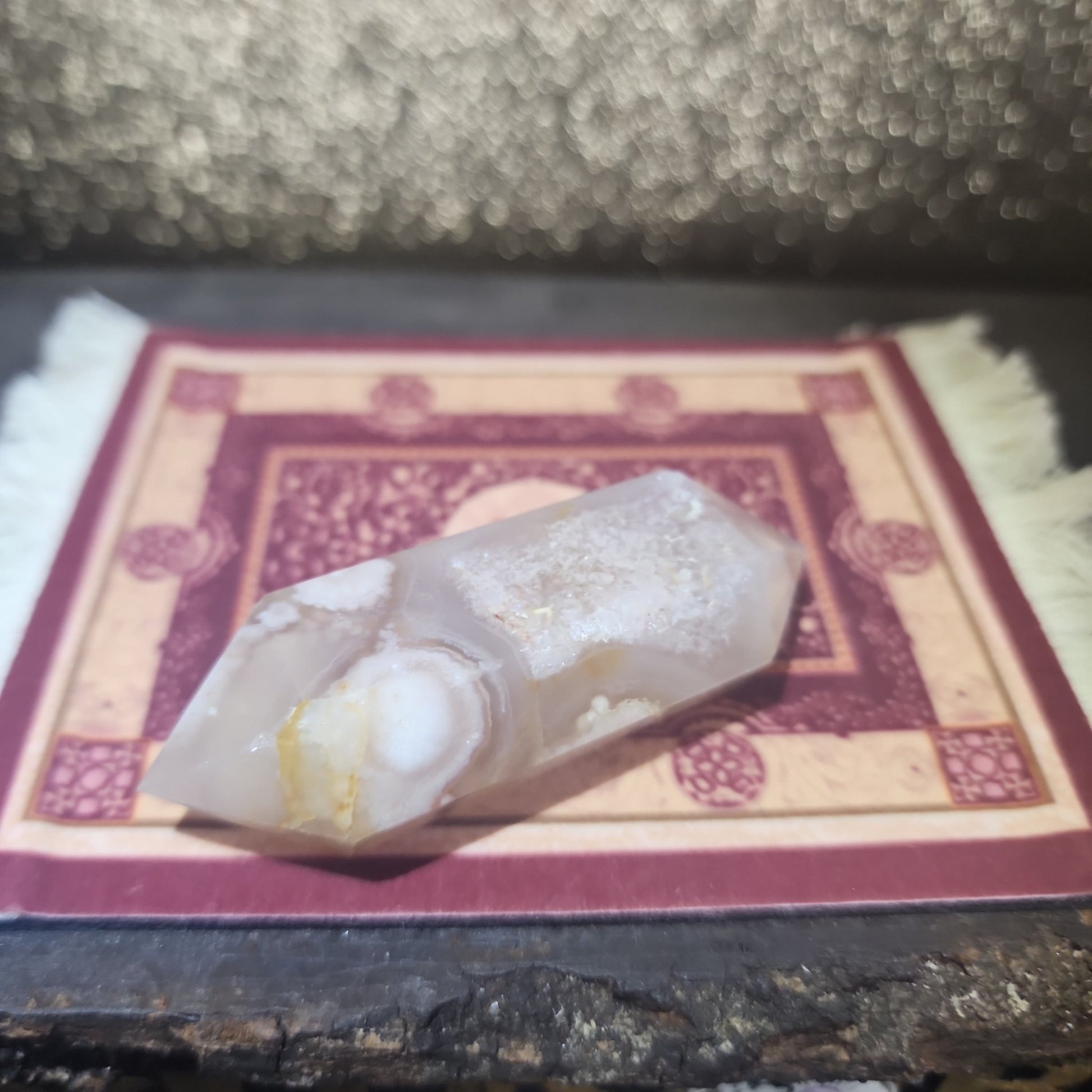 Flower Agate Double Point - MagicBox Crystals