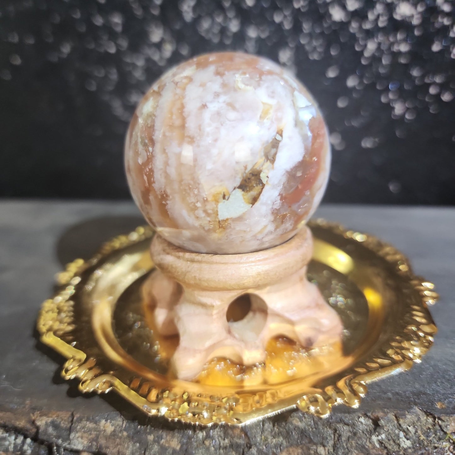 Flower Agate Sphere - MagicBox Crystals