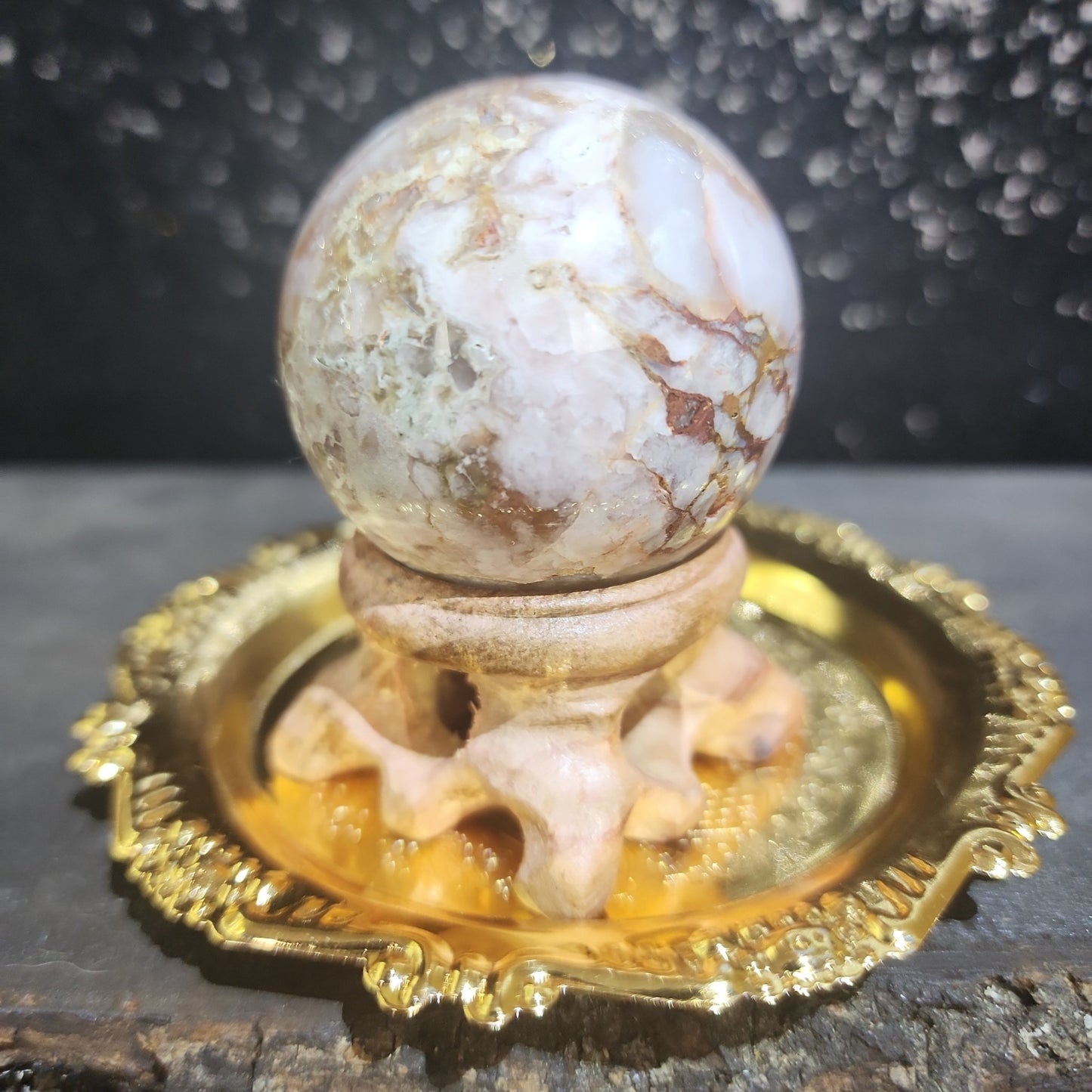 Flower Agate Sphere - MagicBox Crystals