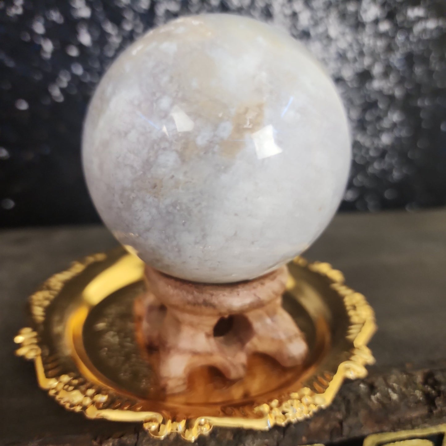 Flower Agate Sphere - MagicBox Crystals