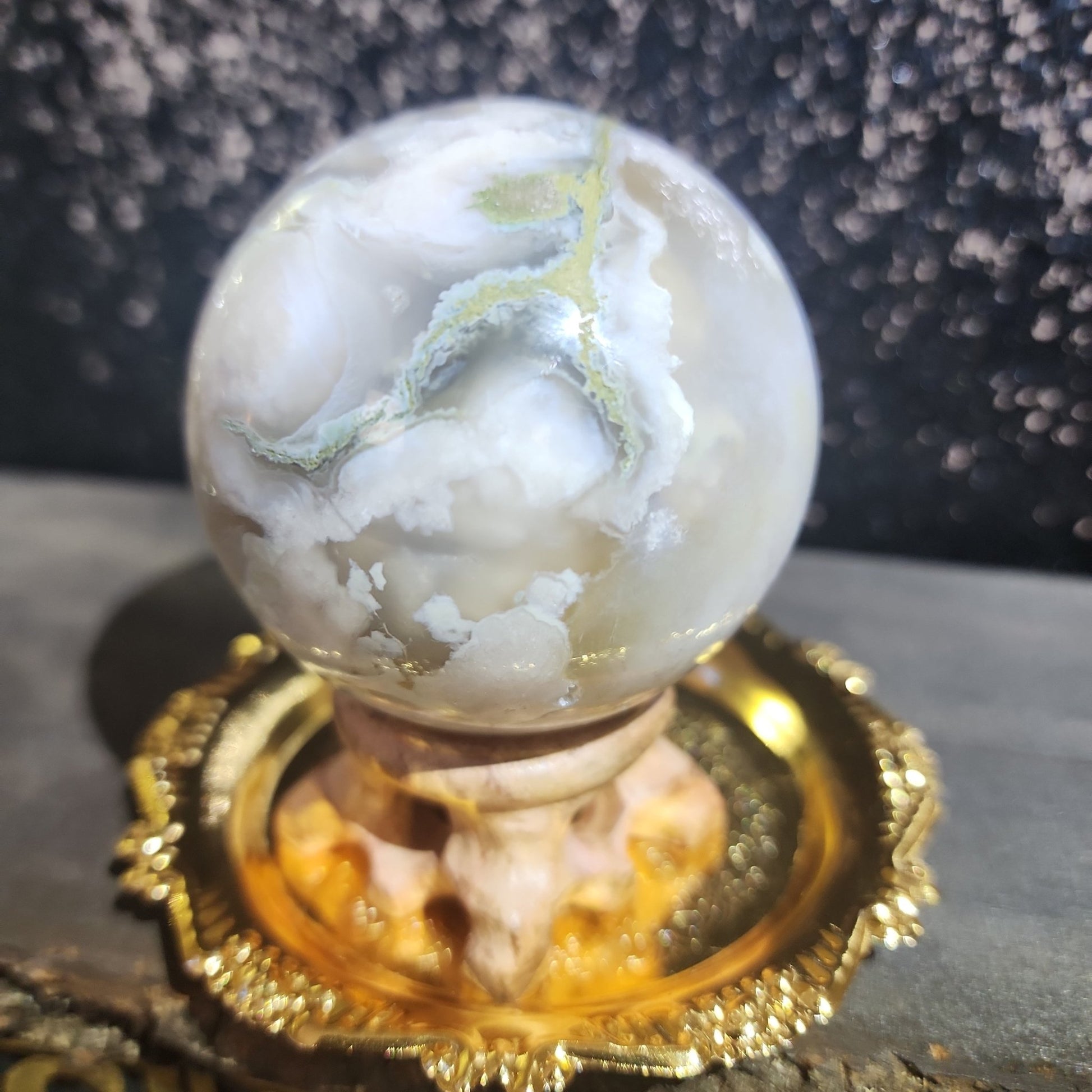 Flower Agate Sphere - MagicBox Crystals