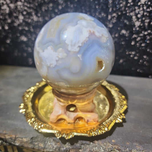 Flower Agate Sphere - MagicBox Crystals