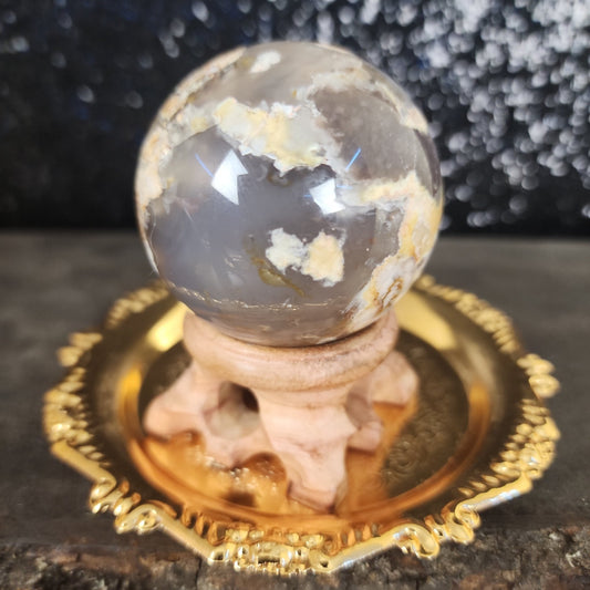 Flower Agate Sphere - MagicBox Crystals