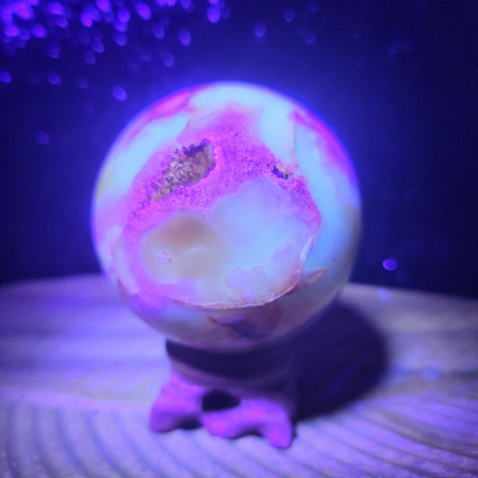 Flower Agate Sphere - MagicBox Crystals