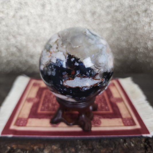 Flower Agate Sphere - MagicBox Crystals