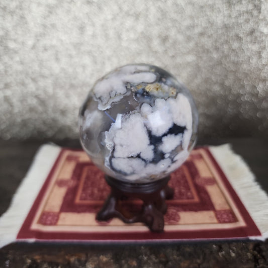 Flower Agate Sphere - MagicBox Crystals