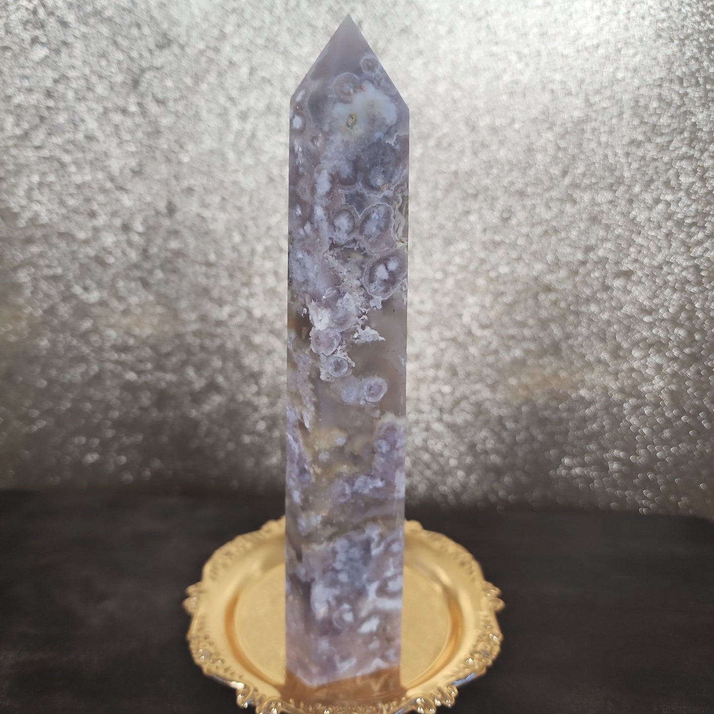 Flower Agate Tower - MagicBox Crystals