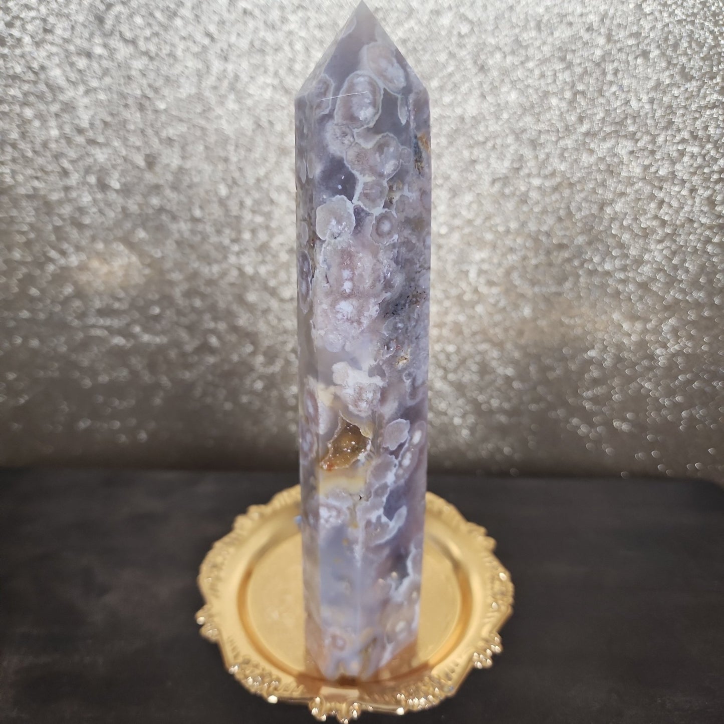 Flower Agate Tower - MagicBox Crystals