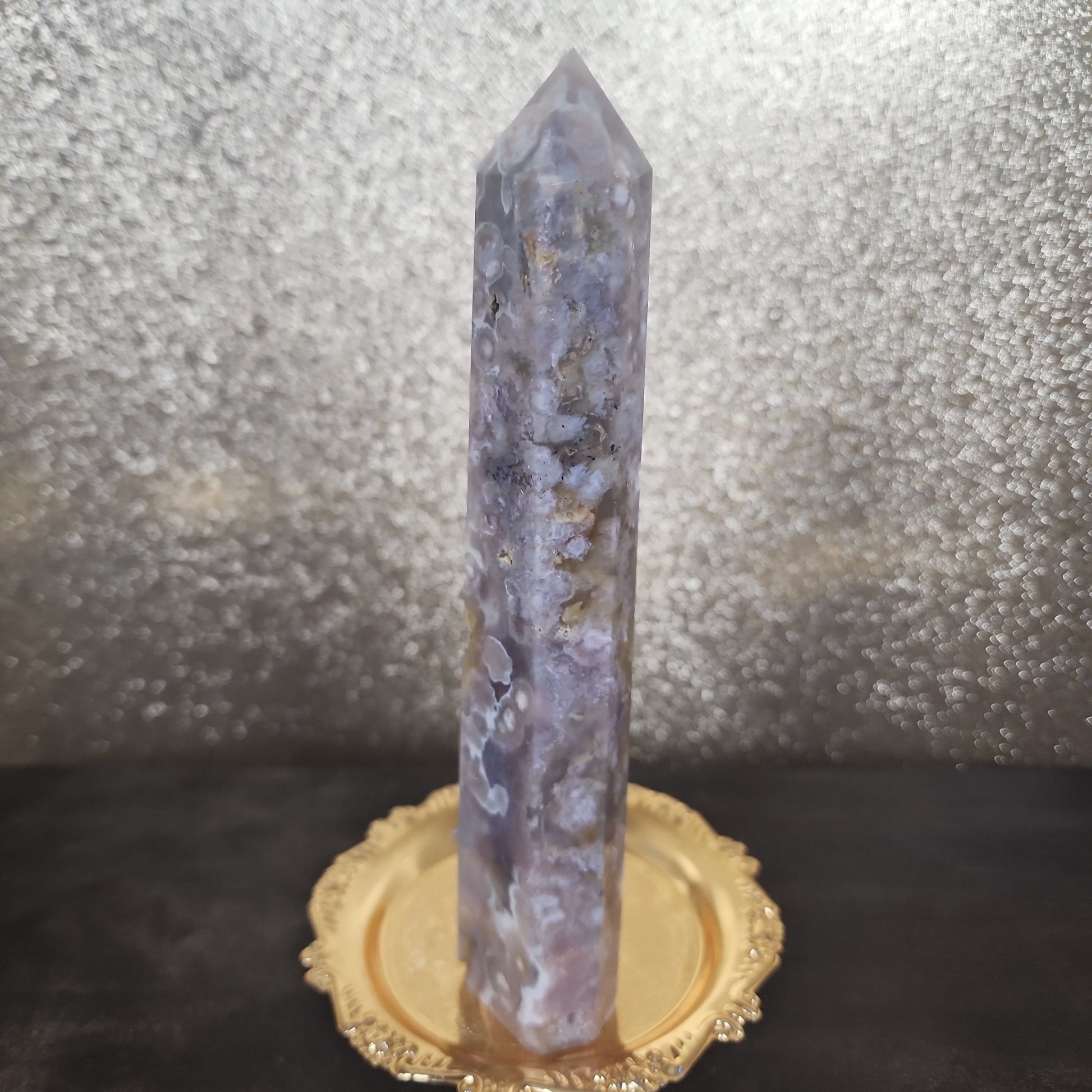 Flower Agate Tower - MagicBox Crystals