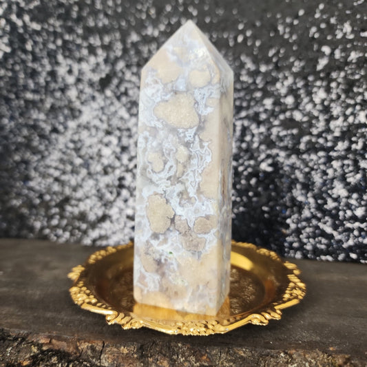 Flower Agate Tower - MagicBox Crystals