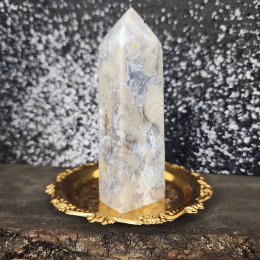 Flower Agate Tower - MagicBox Crystals