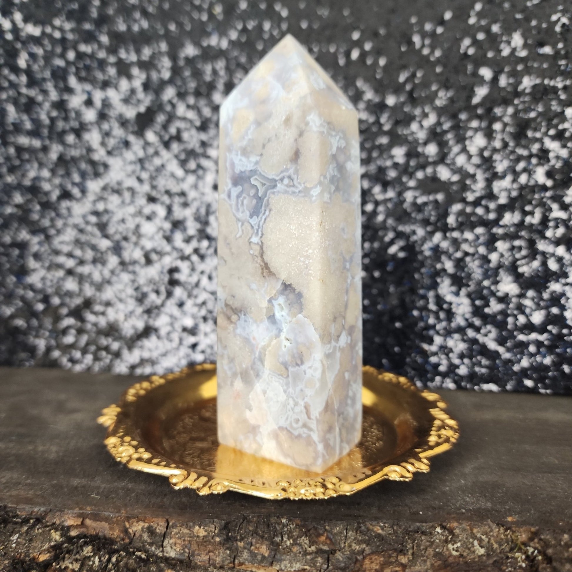 Flower Agate Tower - MagicBox Crystals