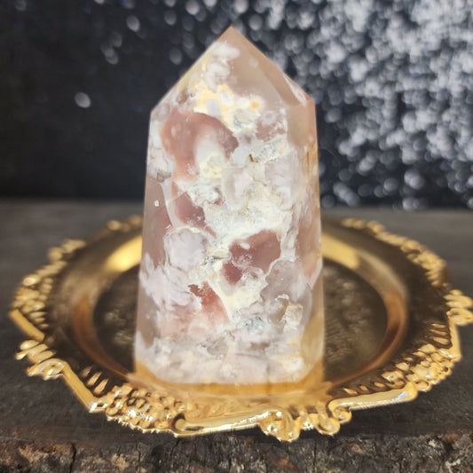 Flower Agate Tower - MagicBox Crystals