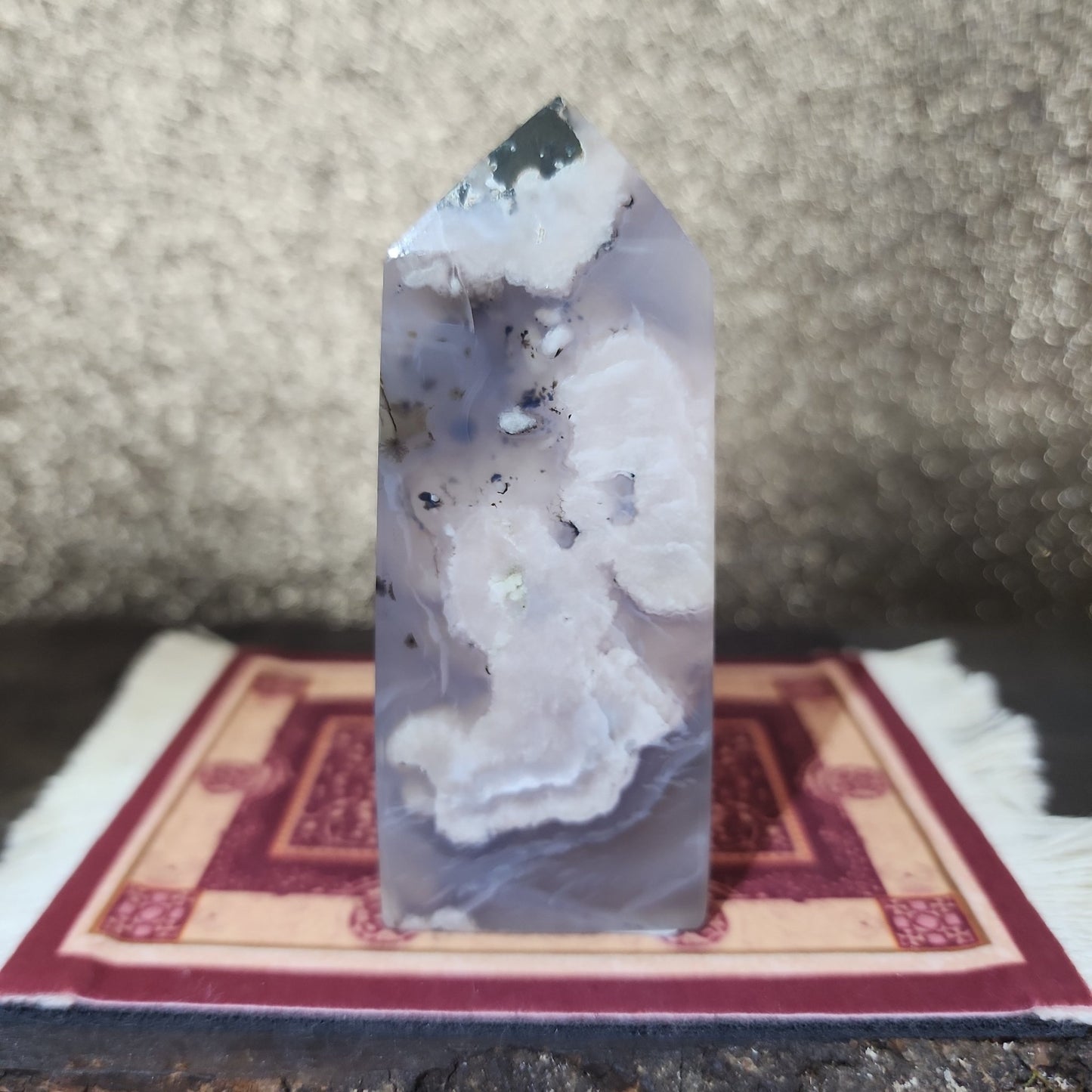 Flower Agate Tower - MagicBox Crystals