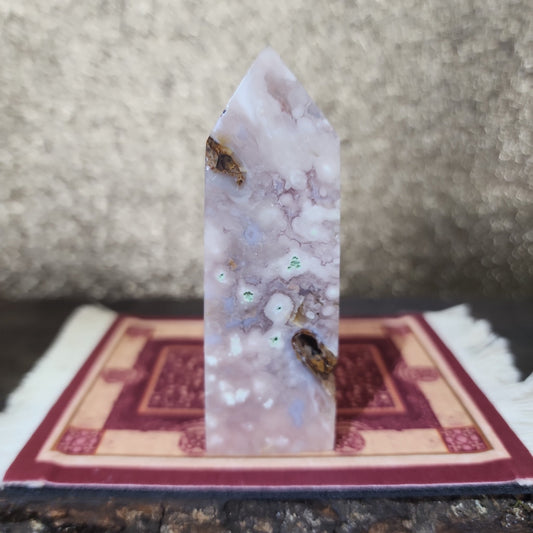 Flower Agate Tower - MagicBox Crystals