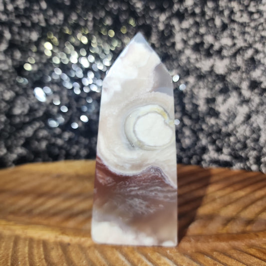 Flower Agate Tower - MagicBox Crystals