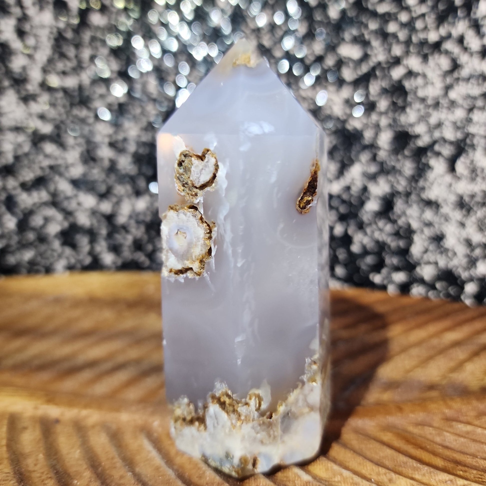 Flower Agate Tower - MagicBox Crystals