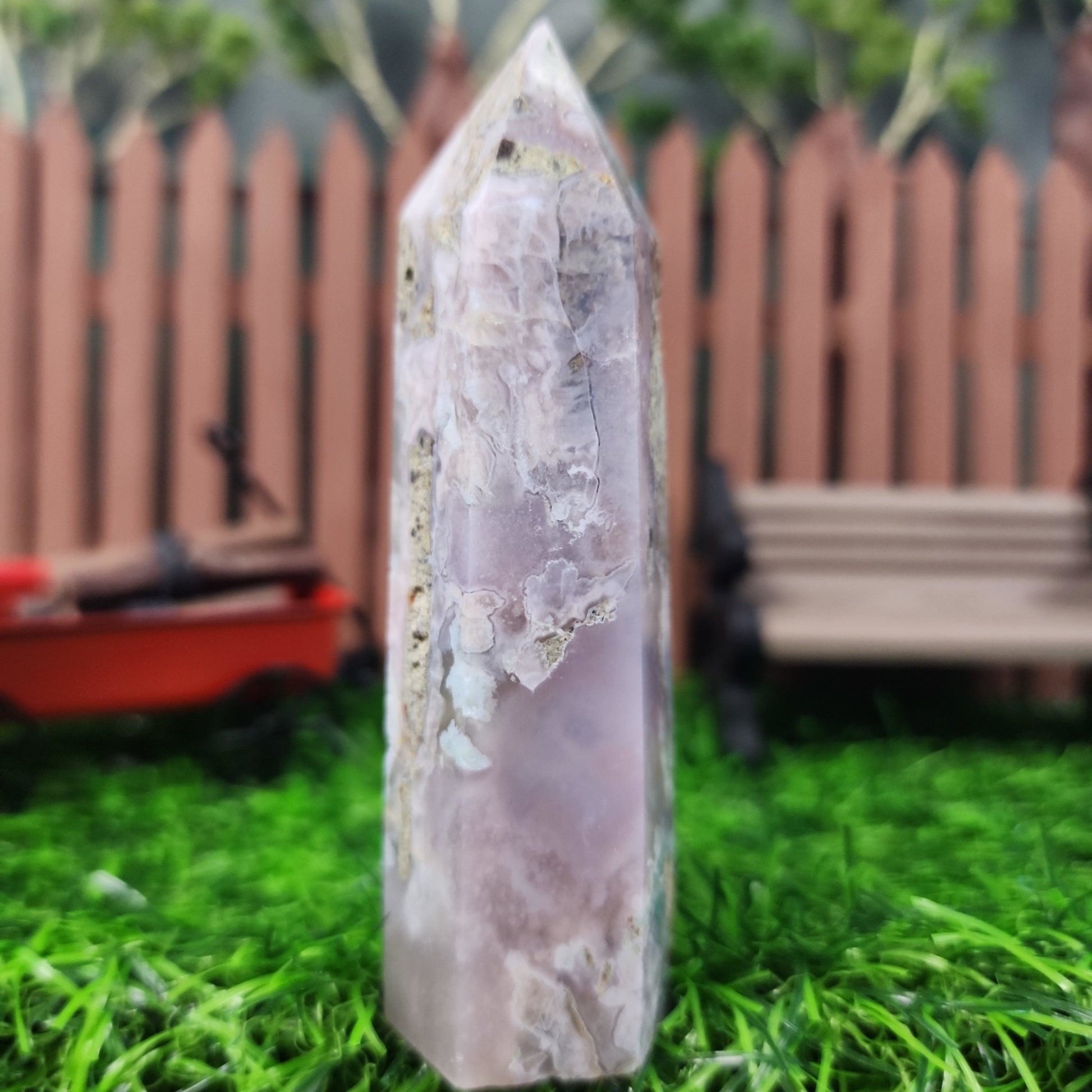 Flower Agate Tower - MagicBox Crystals