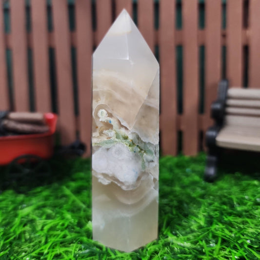 Flower Agate Tower - MagicBox Crystals