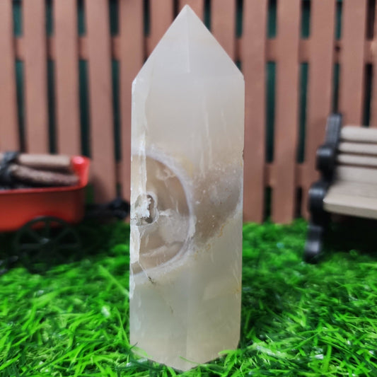 Flower Agate Tower - MagicBox Crystals