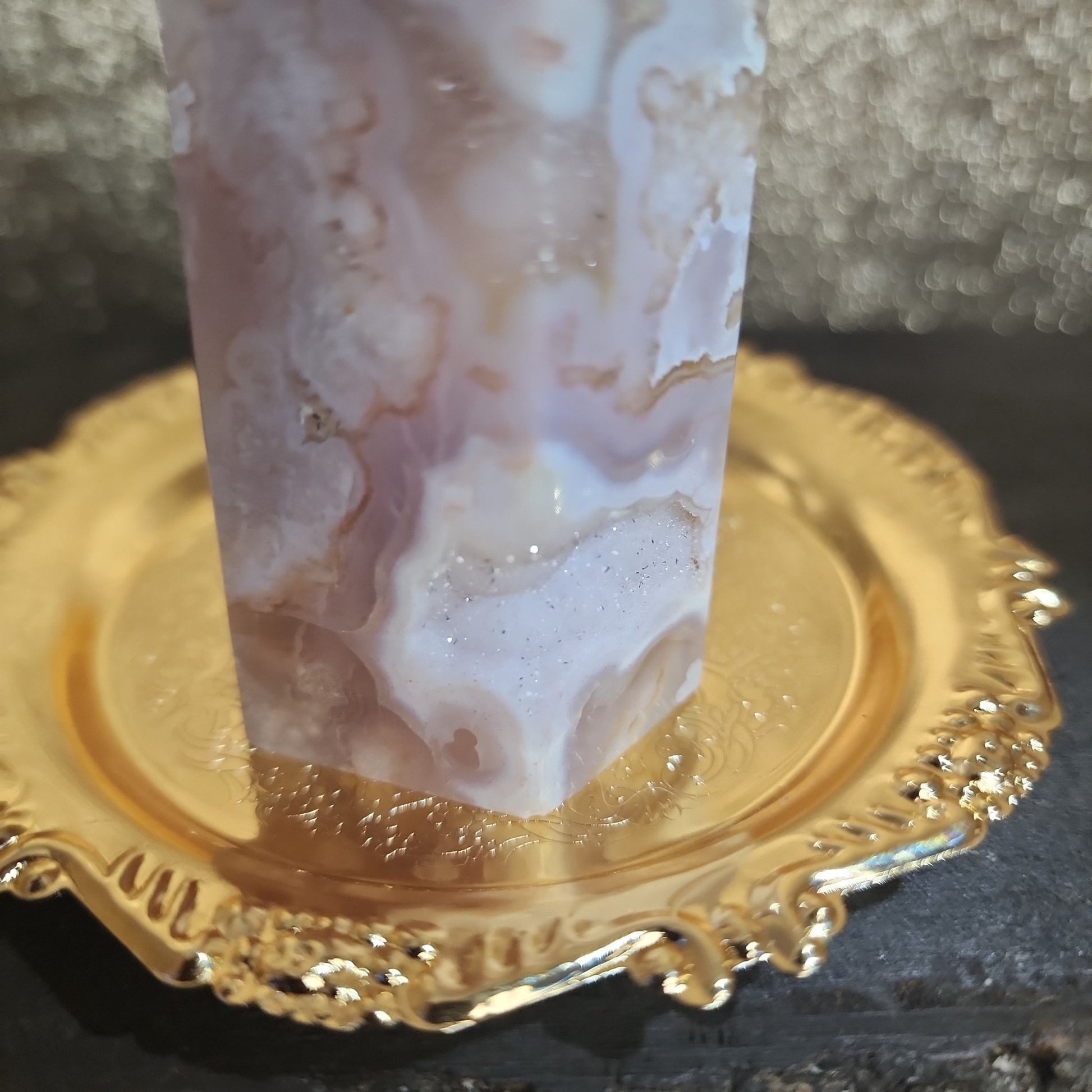 Flower Agate Tower - MagicBox Crystals