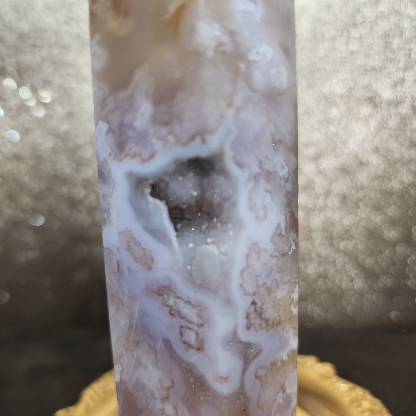 Flower Agate Tower - MagicBox Crystals