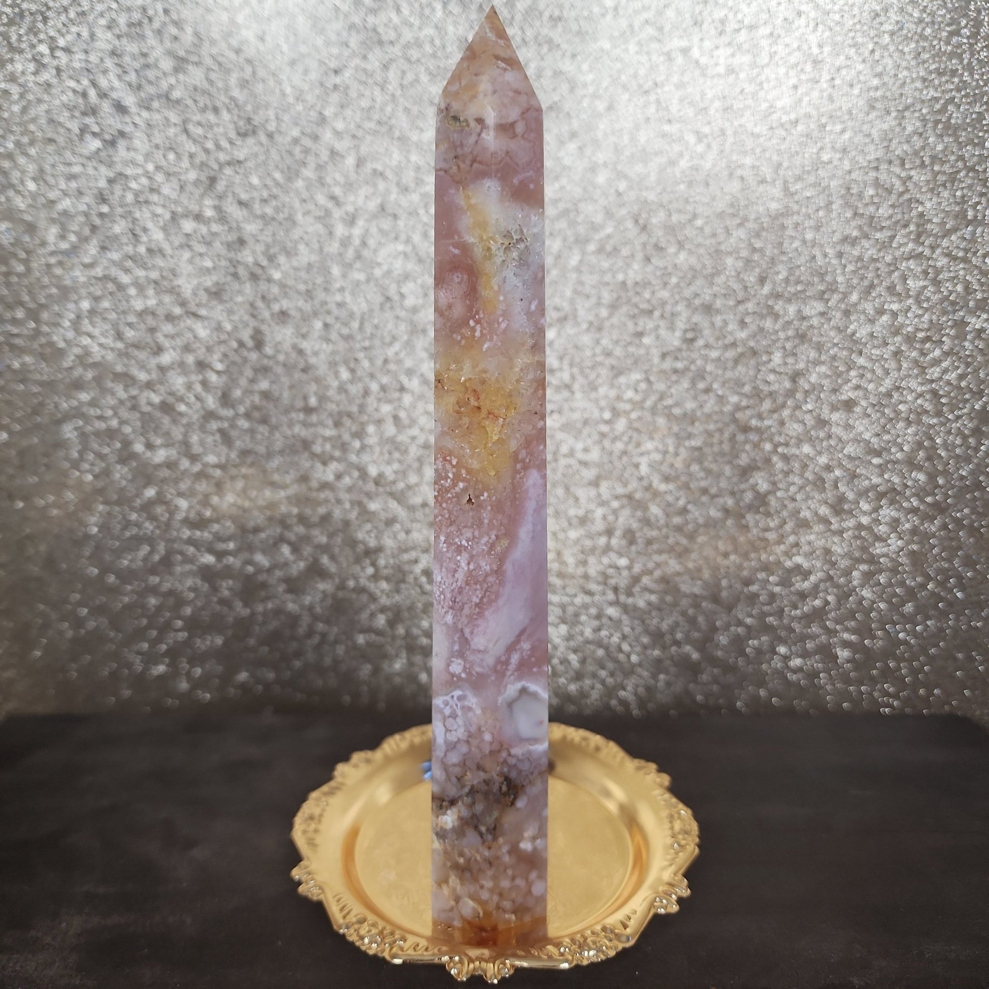 Flower Agate Tower - MagicBox Crystals